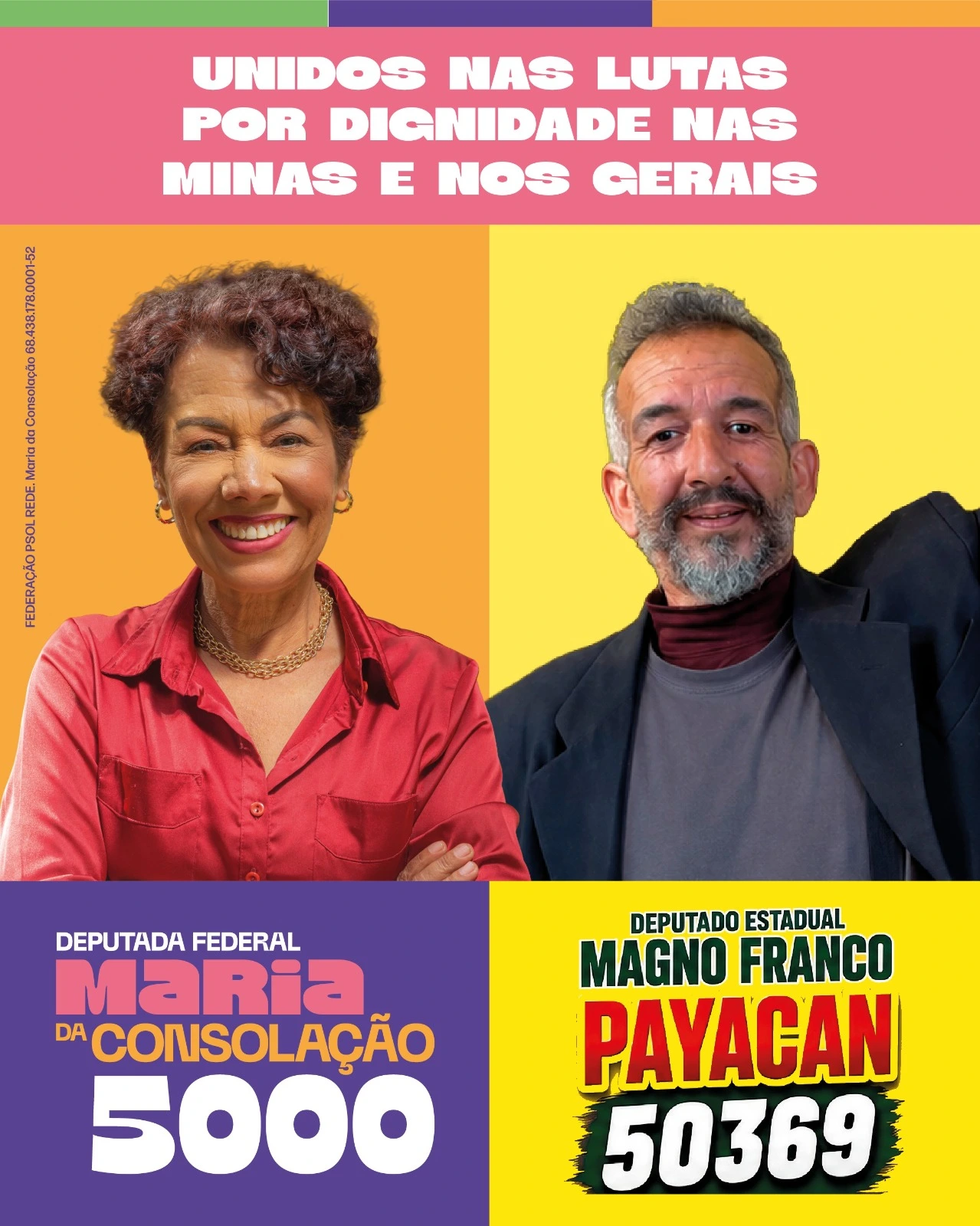 Candidatos da REDE PT em ato de campanha, foto 1